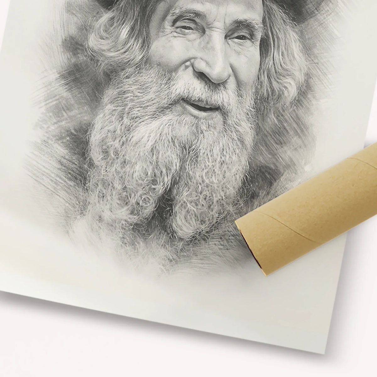 Rabbi Aharon Yehuda Leib Shteinman – Black & White – Fine Art Print | Jewish Wall Art, Gedolim Pictures