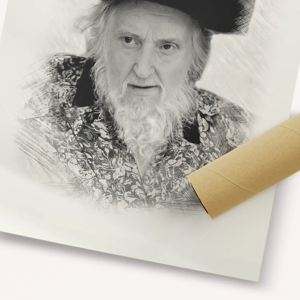 Rabbi Moshe Sternbuch – Black & White – Fine Art Print | Jewish Wall Art, Gedolim Pictures