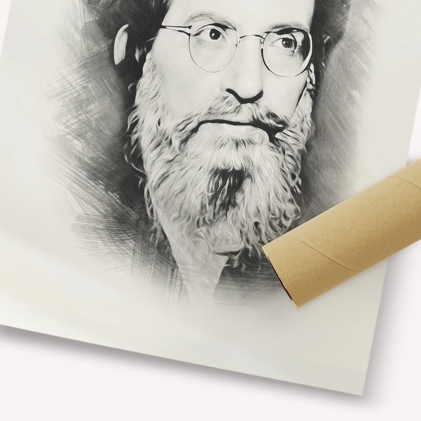 Rabbi Yehuda Ashlag ( Baal HaSulam) – Black & White – Fine Art Print | Jewish Wall Art, Gedolim Pictures