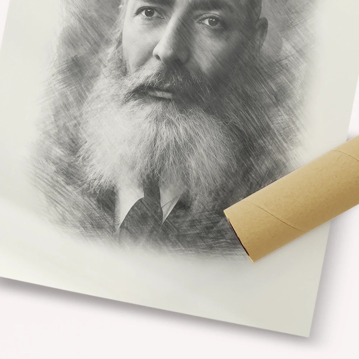 Rabbi Yeruchom Levovitz – Black & White – Fine Art Print | Jewish Wall Art, Gedolim Pictures