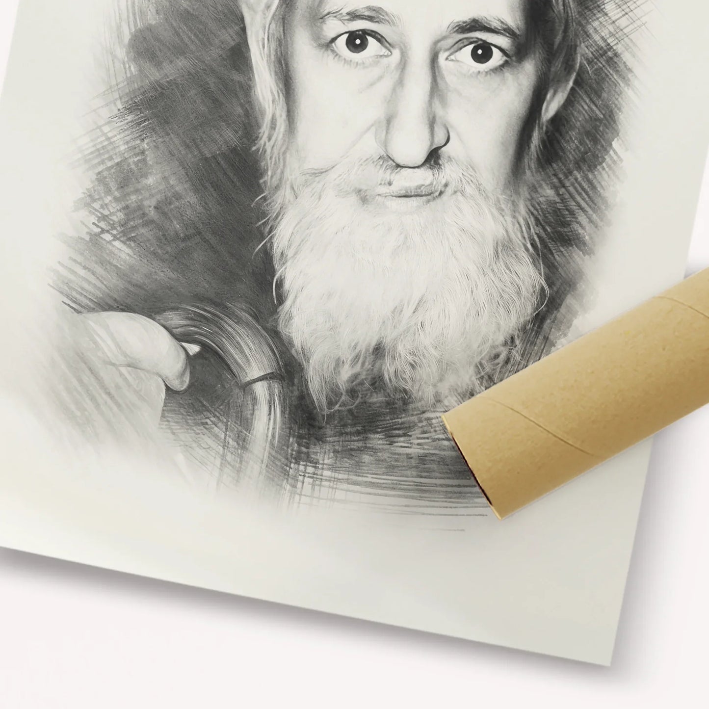 Rabbi Yitzchok Zev Soloveitchik (The Brisker Rav) – Black & White – Fine Art Print | Jewish Wall Art, Gedolim Pictures