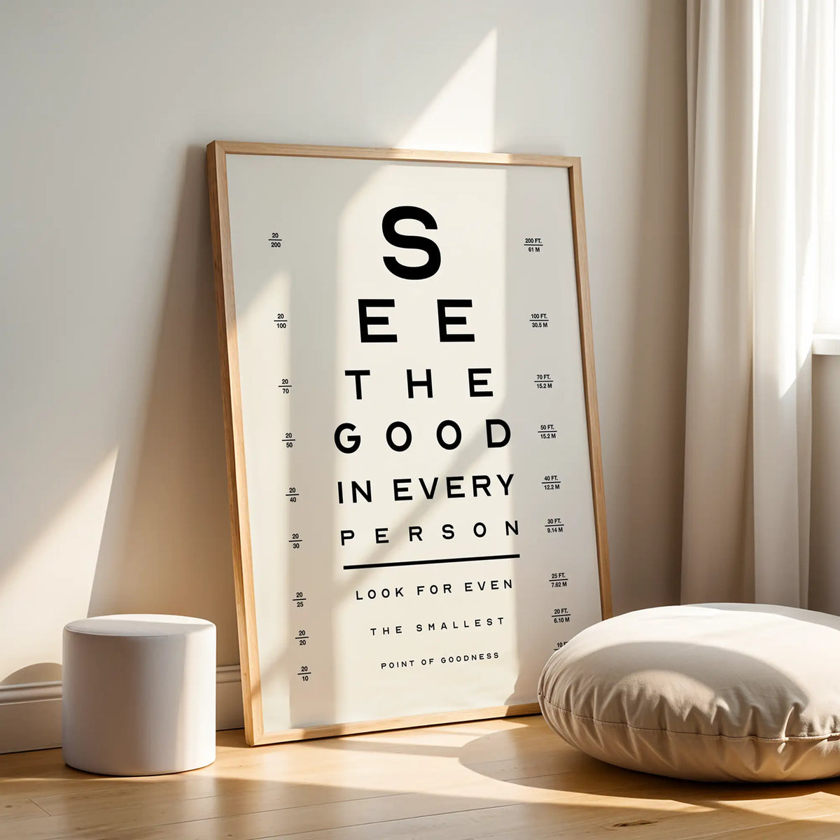 A Good Eye – Wood Frame Rectangle | Jewish Wall Art