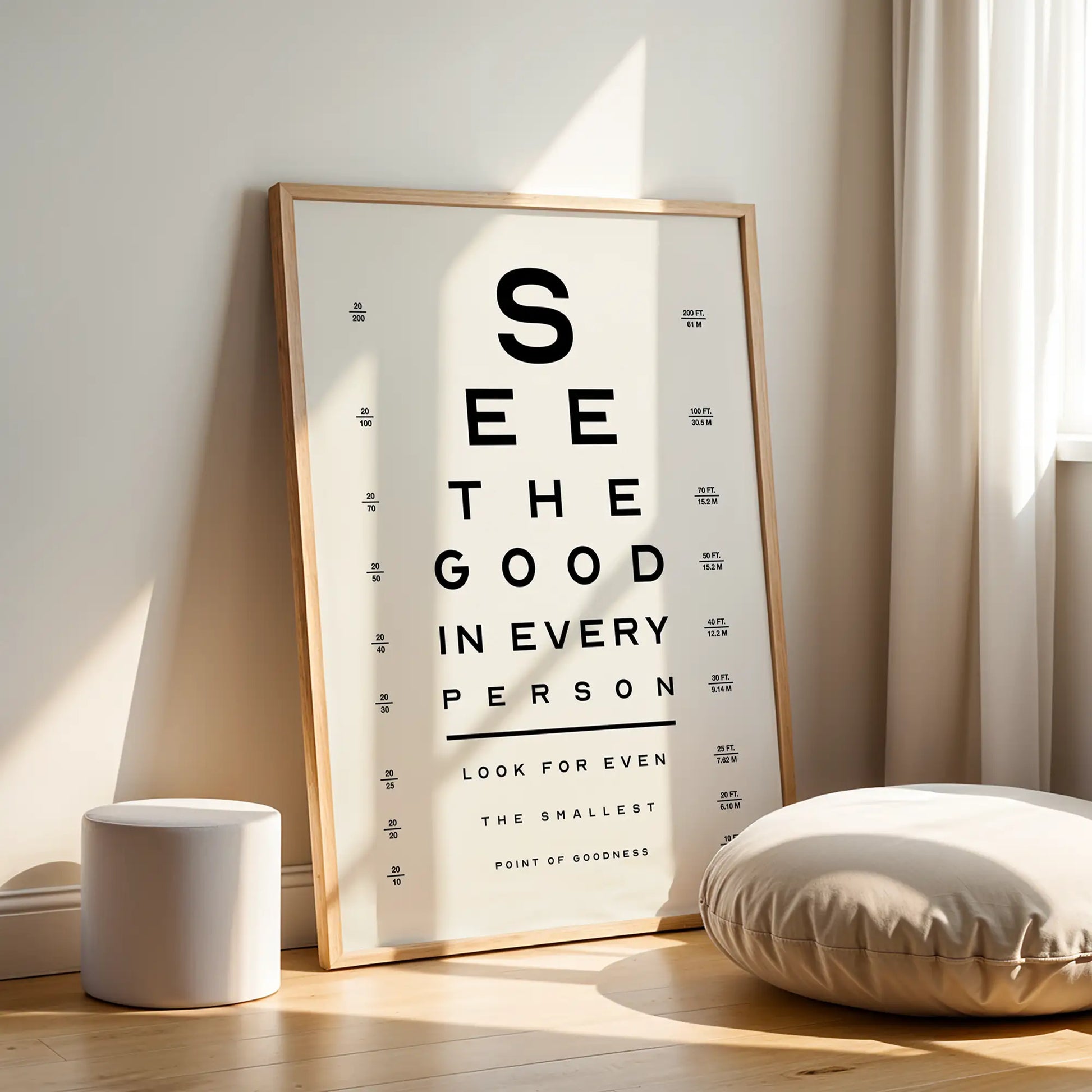 A Good Eye – Wood Frame Rectangle | Jewish Wall Art