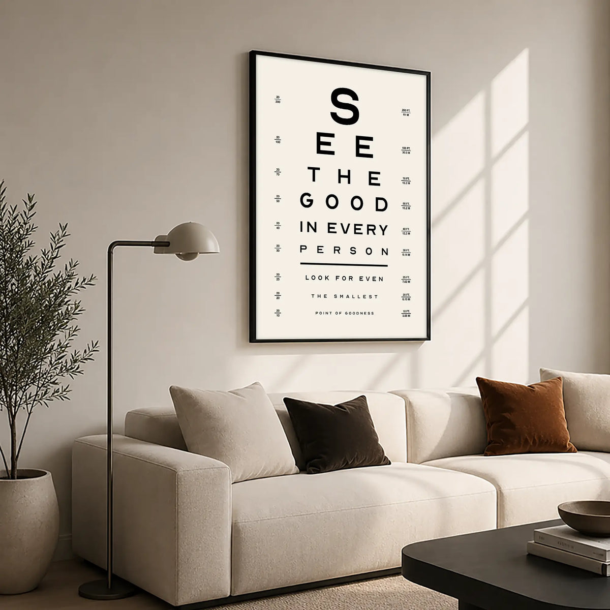 A Good Eye – Black Frame Hanging Rectangle | Jewish Wall Art