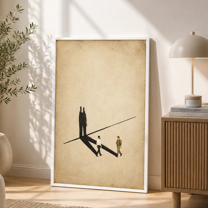Acheinu - Our Brothers – White Frame Rectangle | Jewish Wall Art