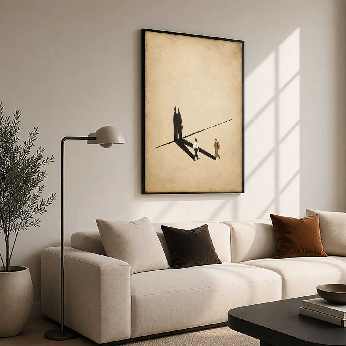 Acheinu - Our Brothers – Black Frame Hanging Rectangle | Jewish Wall Art