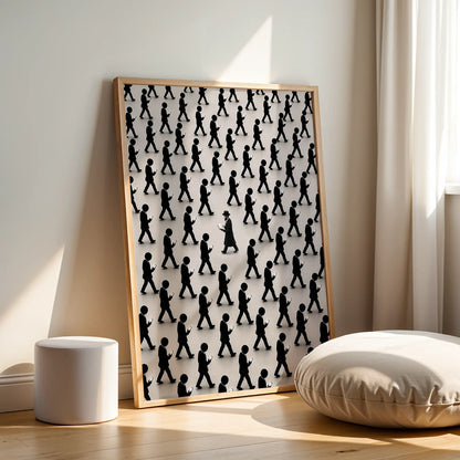 Against the Current – Wood Frame Rectangle | Jewish Wall Art