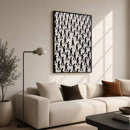 Against the Current – Black Frame Hanging Rectangle | Jewish Wall Art