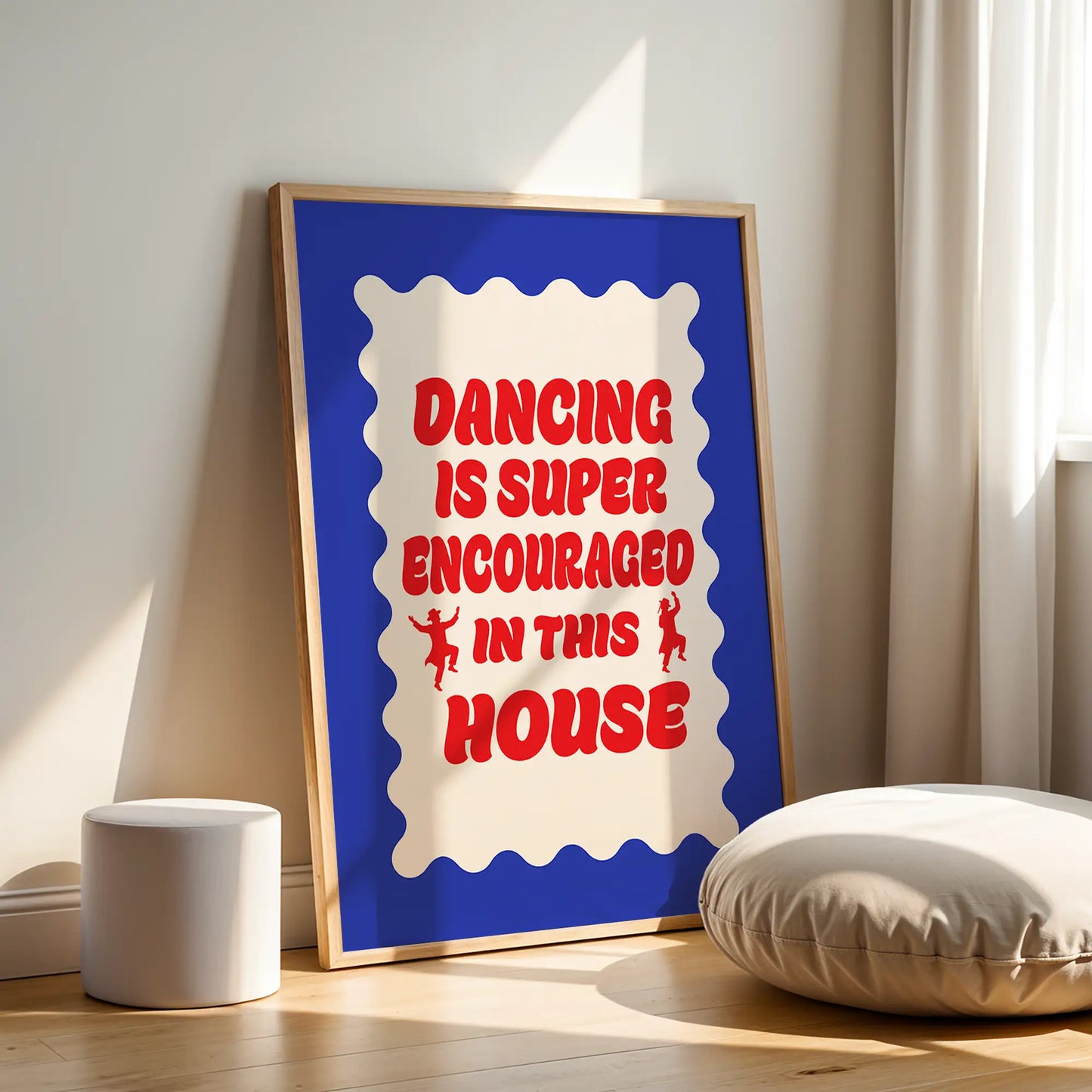 In This House, We Dance – Wood Frame Rectangle | Jewish Wall Art