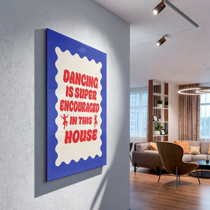 In This House, We Dance – Acrylic Glass | Jewish Wall Art