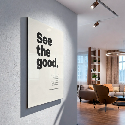 See the Good – Acrylic Glass | Jewish Wall Art