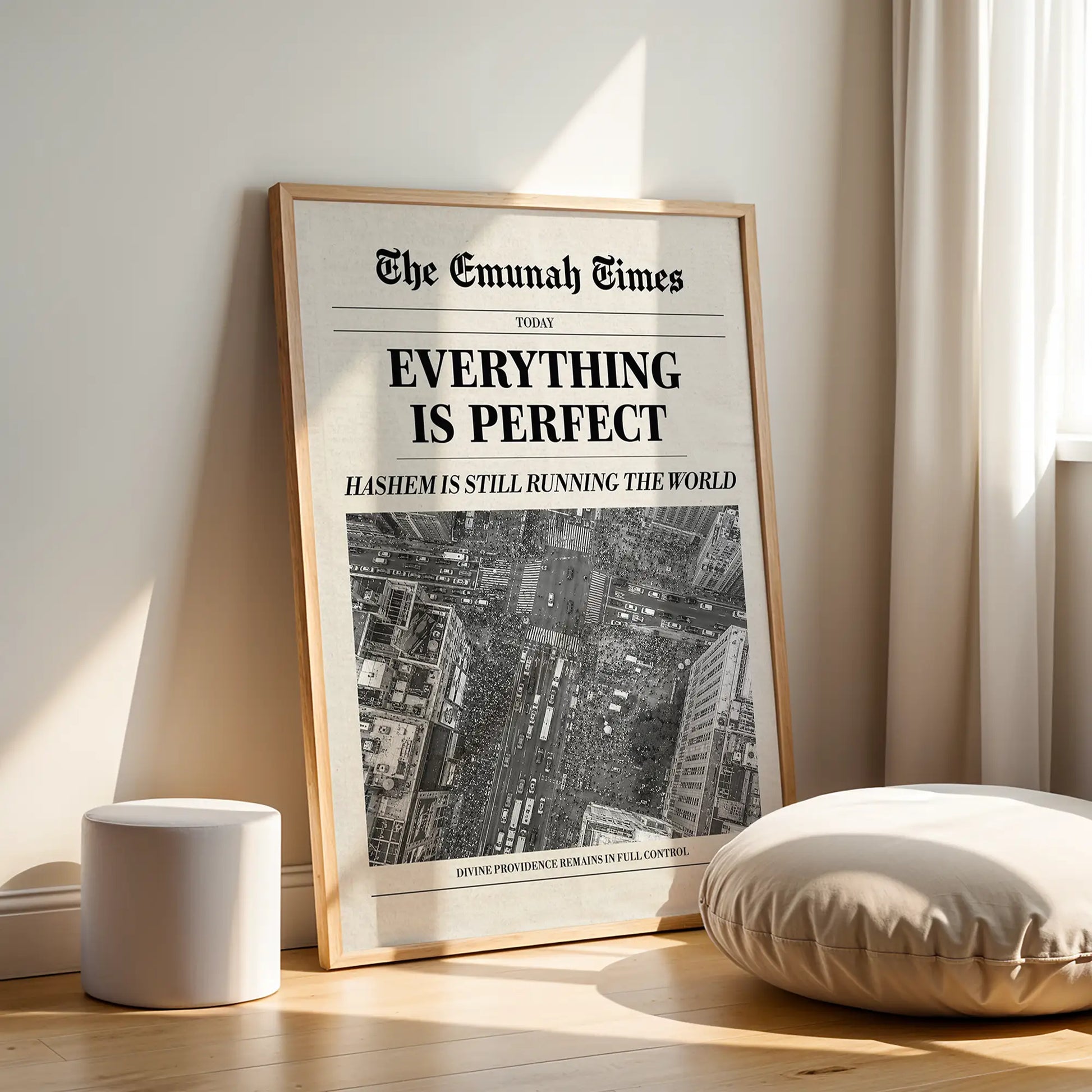 The True News – Wood Frame Rectangle | Jewish Wall Art
