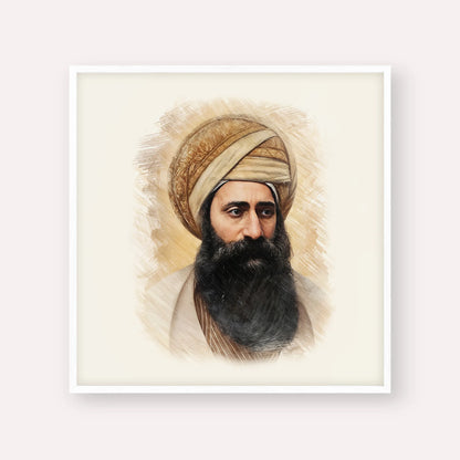Ben Ish Chai – White Frame Square | Jewish Wall Art, Gedolim Pictures
