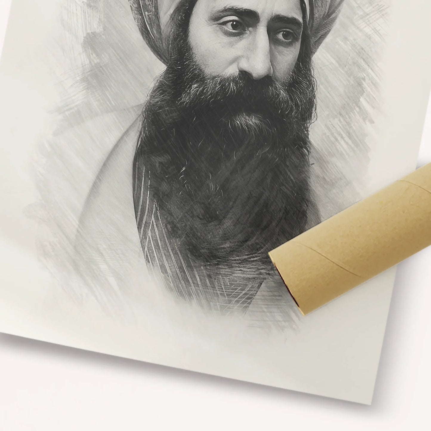 Ben Ish Chai – Black & White – Fine Art Print | Jewish Wall Art, Gedolim Pictures