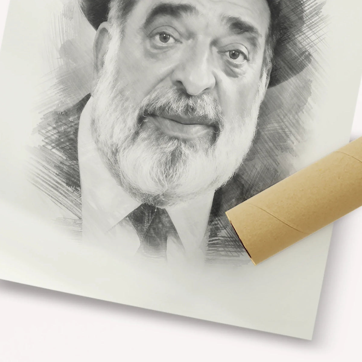 Chacham Ben Tzion Abba Shaul – Black & White – Fine Art Print | Jewish Wall Art, Gedolim Pictures