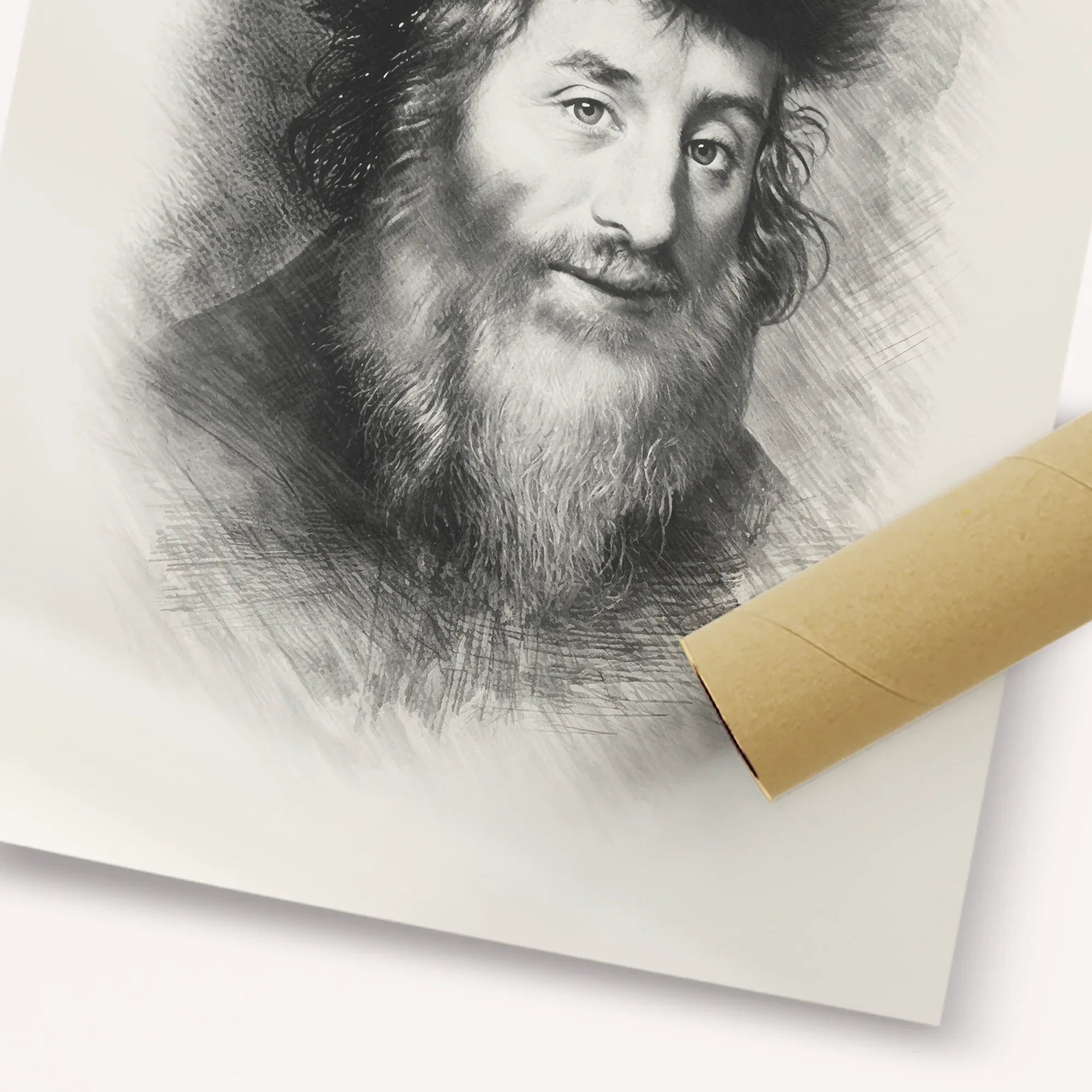 Chatam Sofer – Black & White – Fine Art Print | Jewish Wall Art, Gedolim Pictures
