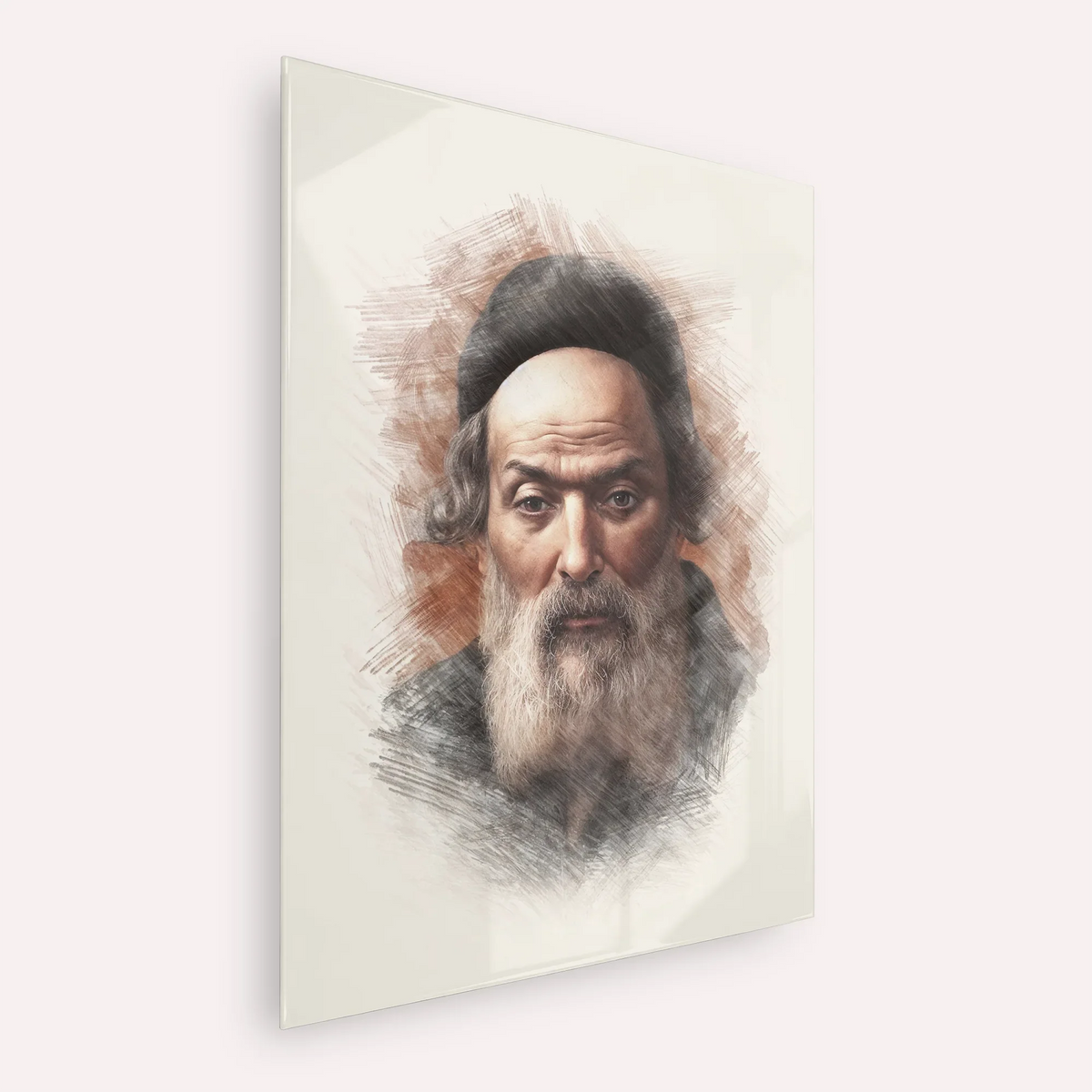 Chofetz Chaim – Acrylic Glass Vertical | Jewish Wall Art, Gedolim Pictures