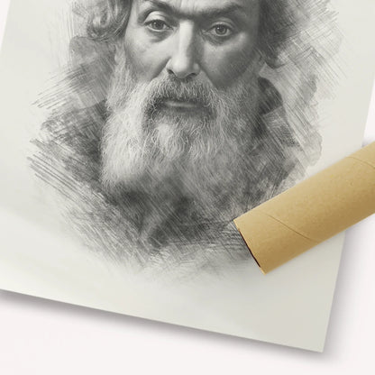 Chofetz Chaim – Black & White – Fine Art Print | Jewish Wall Art, Gedolim Pictures