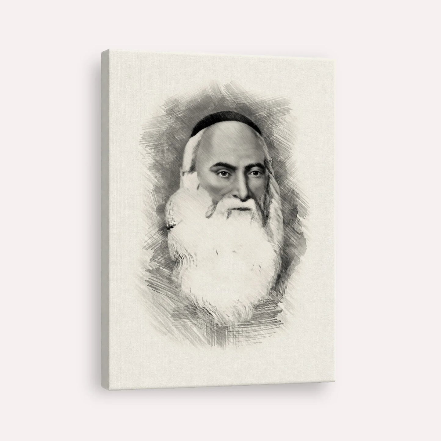 Don Isaac Abarbanel – Black & White – Canvas Vertical | Jewish Wall Art, Gedolim Pictures