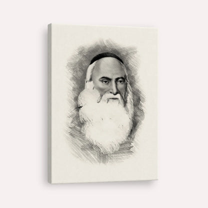 Don Isaac Abarbanel – Black & White – Canvas Vertical | Jewish Wall Art, Gedolim Pictures