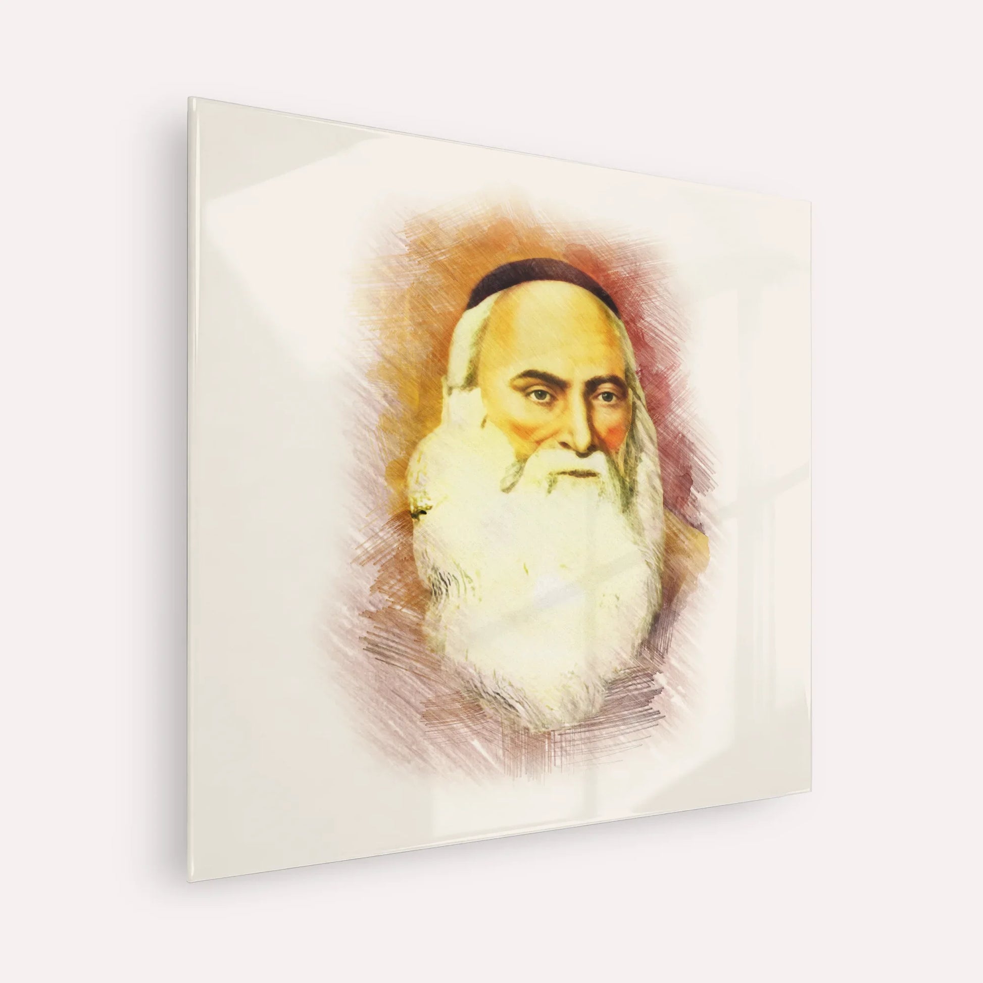 Don Isaac Abarbanel – Acrylic Glass Square | Jewish Wall Art, Gedolim Pictures