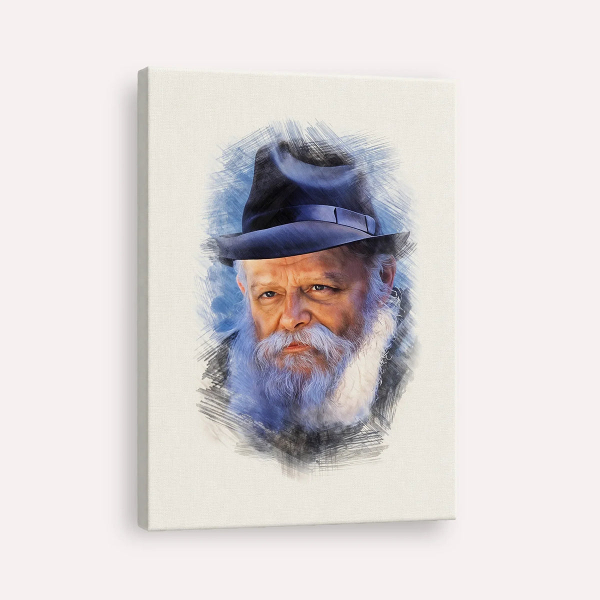 Lubavitcher Rebbe (2) – Canvas Vertical | Jewish Wall Art, Gedolim Pictures