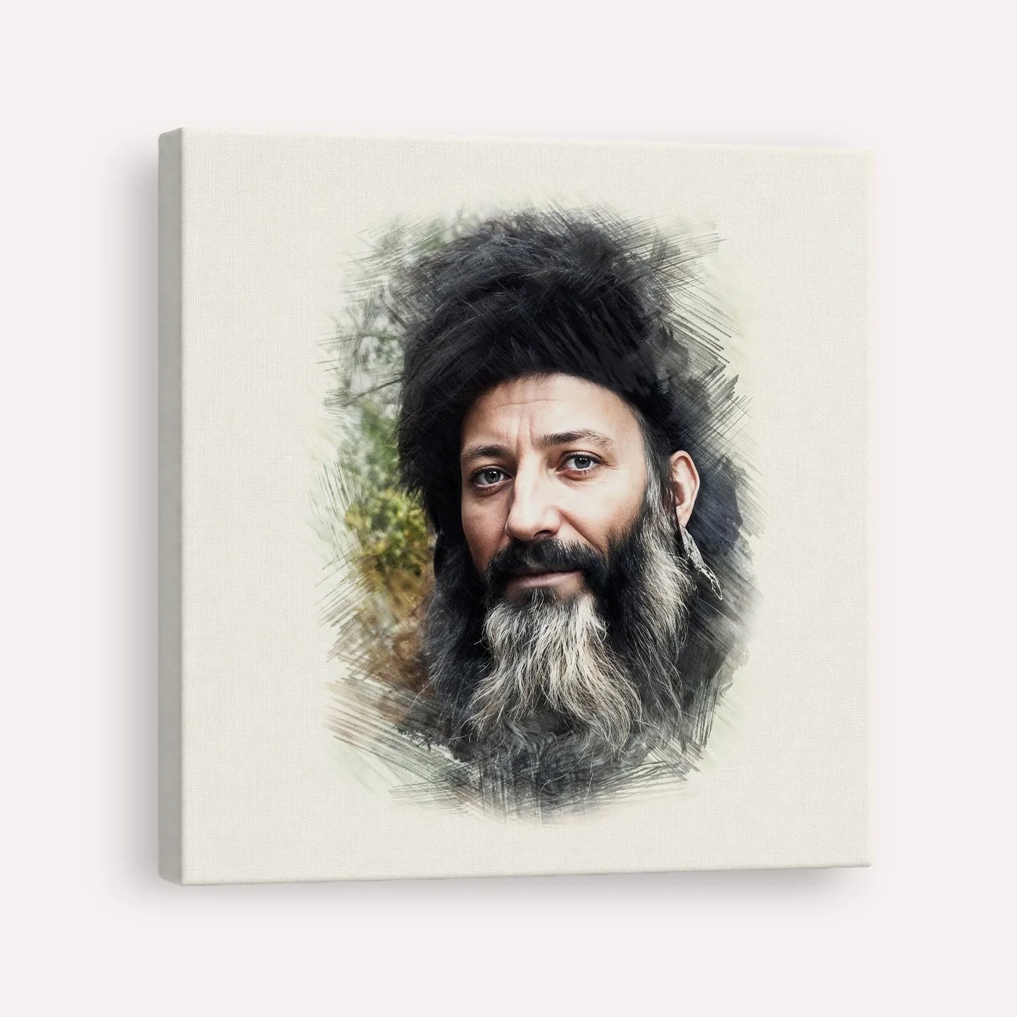 Rabbi Abraham Isaac Kook – Canvas Square | Jewish Wall Art, Gedolim Pictures