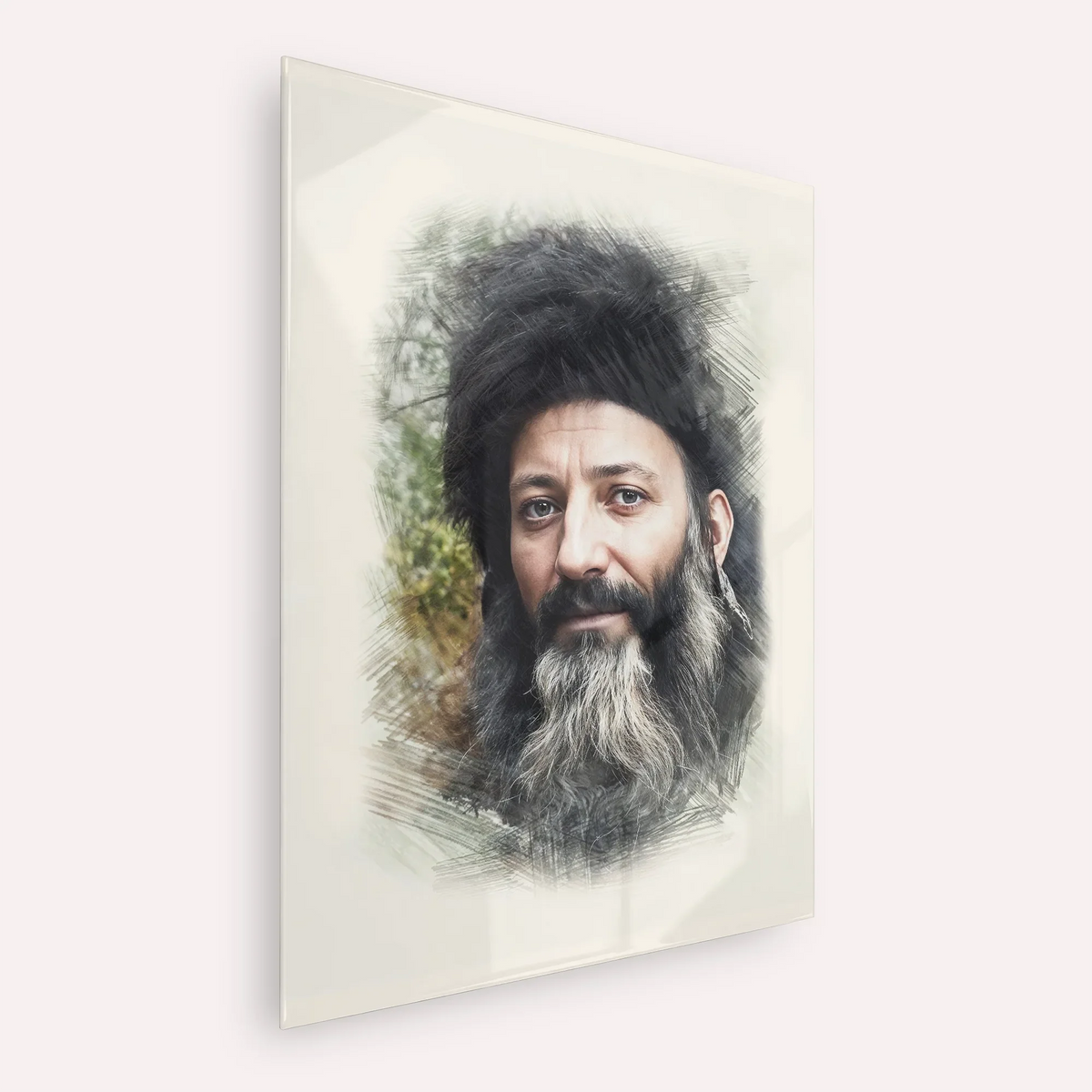 Rabbi Abraham Isaac Kook – Acrylic Glass Vertical | Jewish Wall Art, Gedolim Pictures