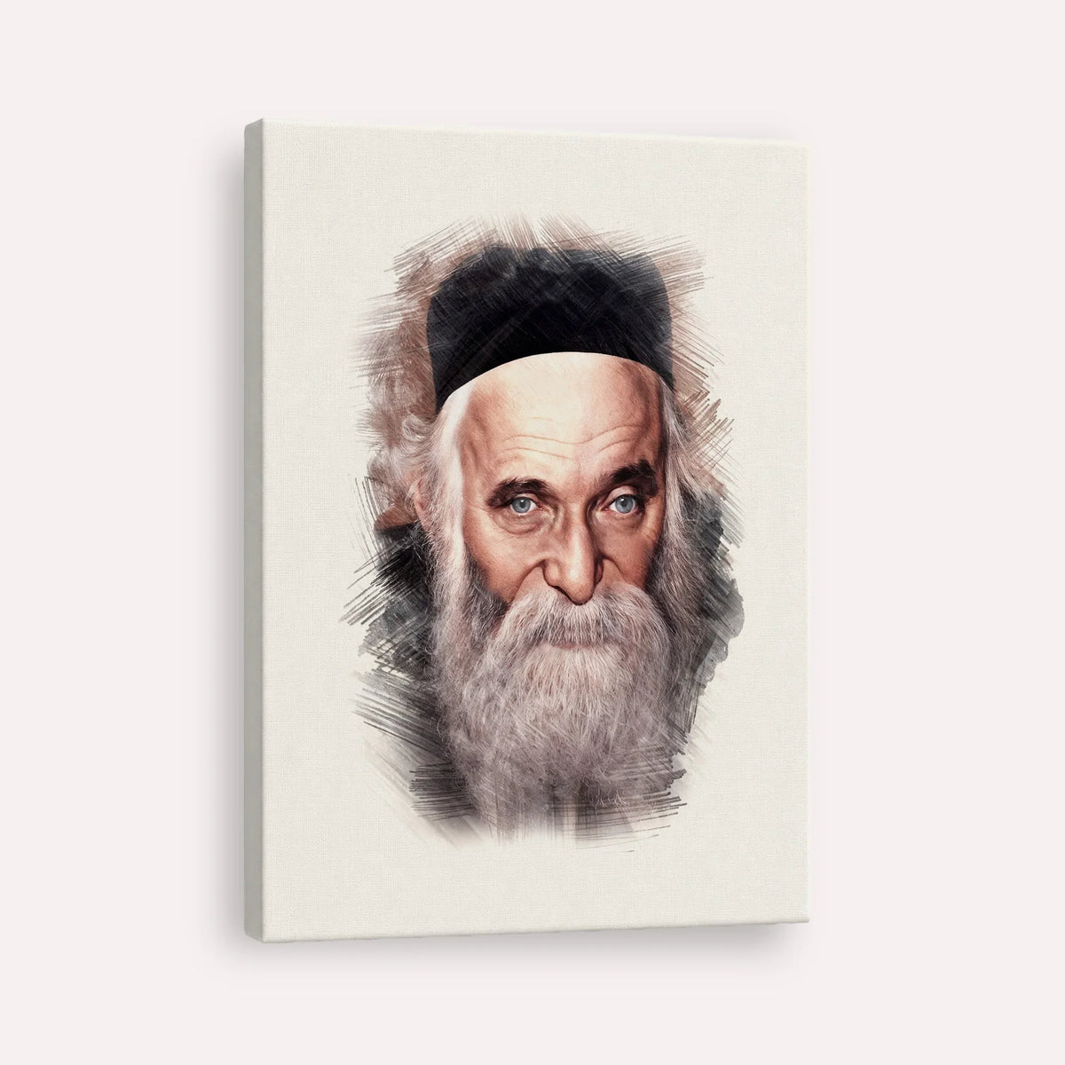 Rabbi Aharon Kotler – Black & White – Canvas Vertical | Jewish Wall Art, Gedolim Pictures