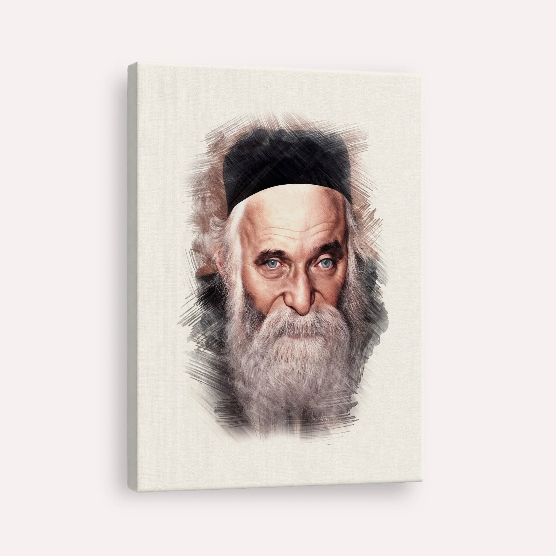Rabbi Aharon Kotler – Black & White – Canvas Vertical | Jewish Wall Art, Gedolim Pictures