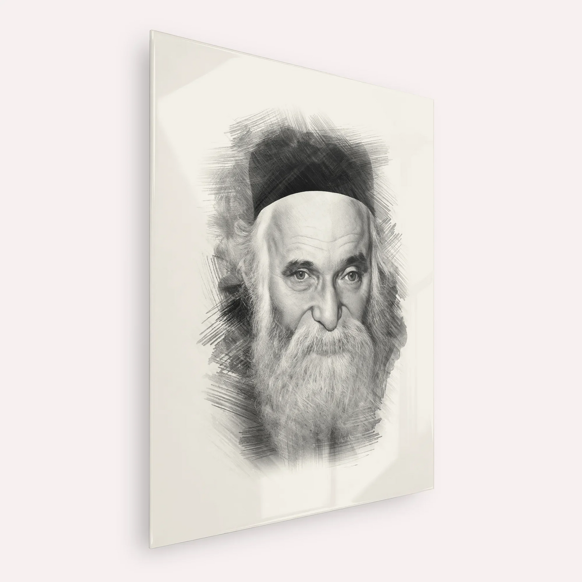 Rabbi Aharon Kotler – Acrylic Glass Vertical | Jewish Wall Art, Gedolim Pictures