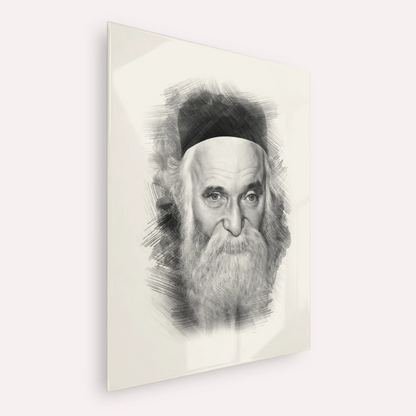 Rabbi Aharon Kotler – Acrylic Glass Vertical | Jewish Wall Art, Gedolim Pictures