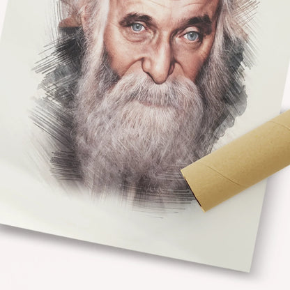 Rabbi Aharon Kotler – Black & White – Fine Art Print | Jewish Wall Art, Gedolim Pictures