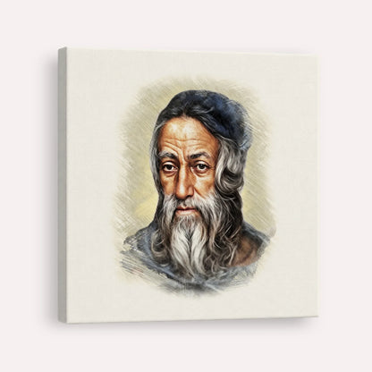 Rabbi Amram Ben Diwan – Canvas Square | Jewish Wall Art, Gedolim Pictures