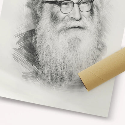 Rabbi Aryeh Levin – Black & White – Fine Art Print | Jewish Wall Art, Gedolim Pictures