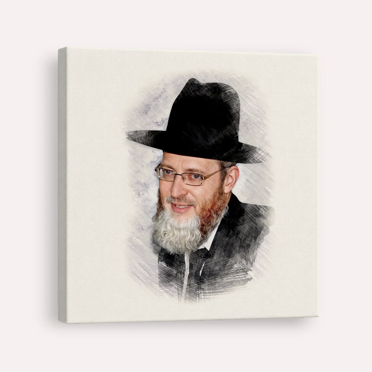 Rabbi Asher Arieli – Canvas Square | Jewish Wall Art, Gedolim Pictures