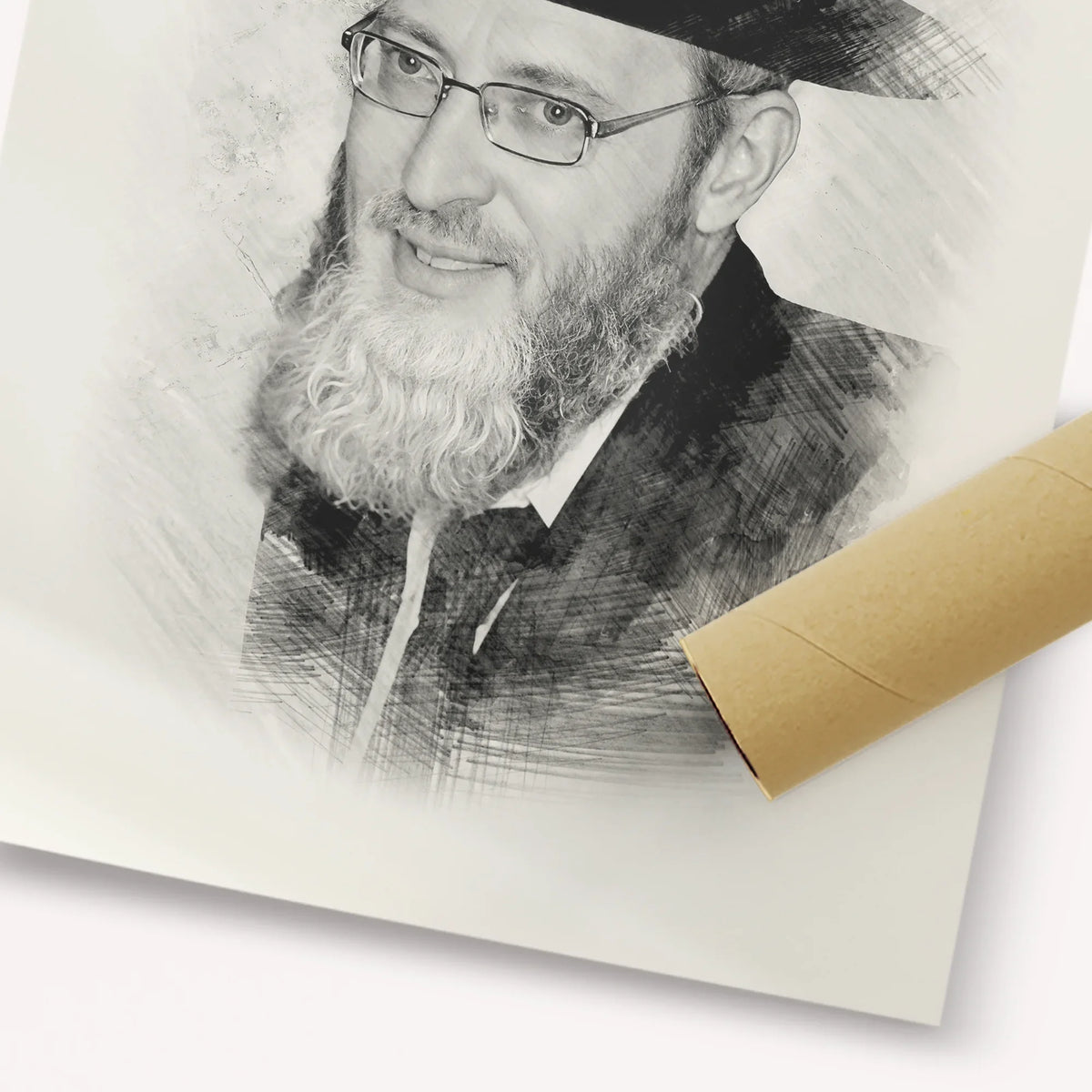 Rabbi Asher Arieli – Black & White – Fine Art Print | Jewish Wall Art, Gedolim Pictures