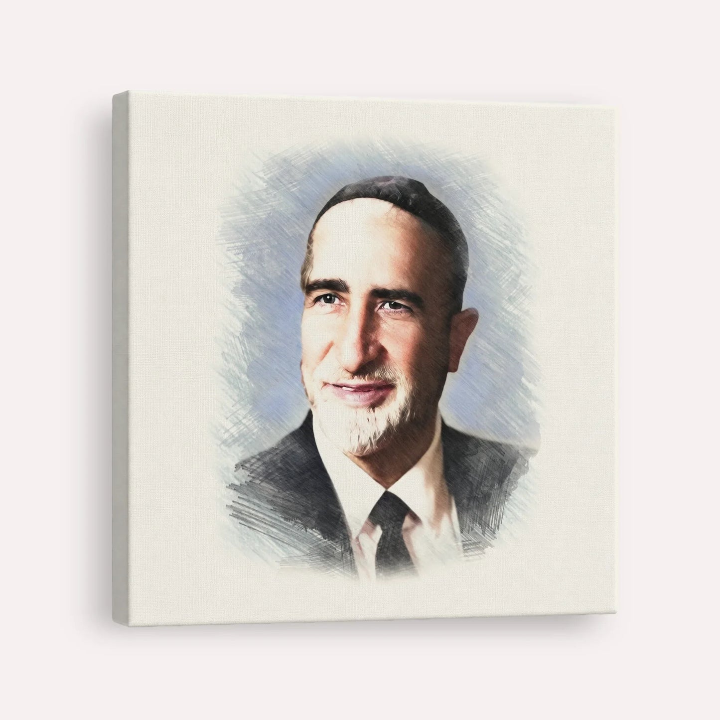 Rabbi Baruch Ben Haim – Canvas Square | Jewish Wall Art, Gedolim Pictures