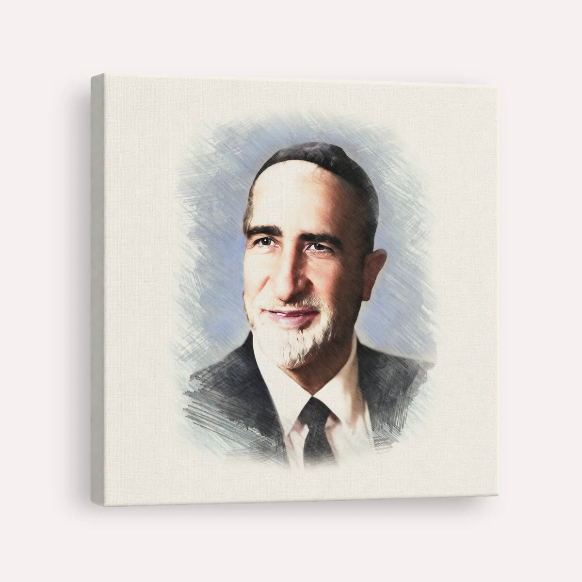 Rabbi Baruch Ben Haim – Canvas Square | Jewish Wall Art, Gedolim Pictures
