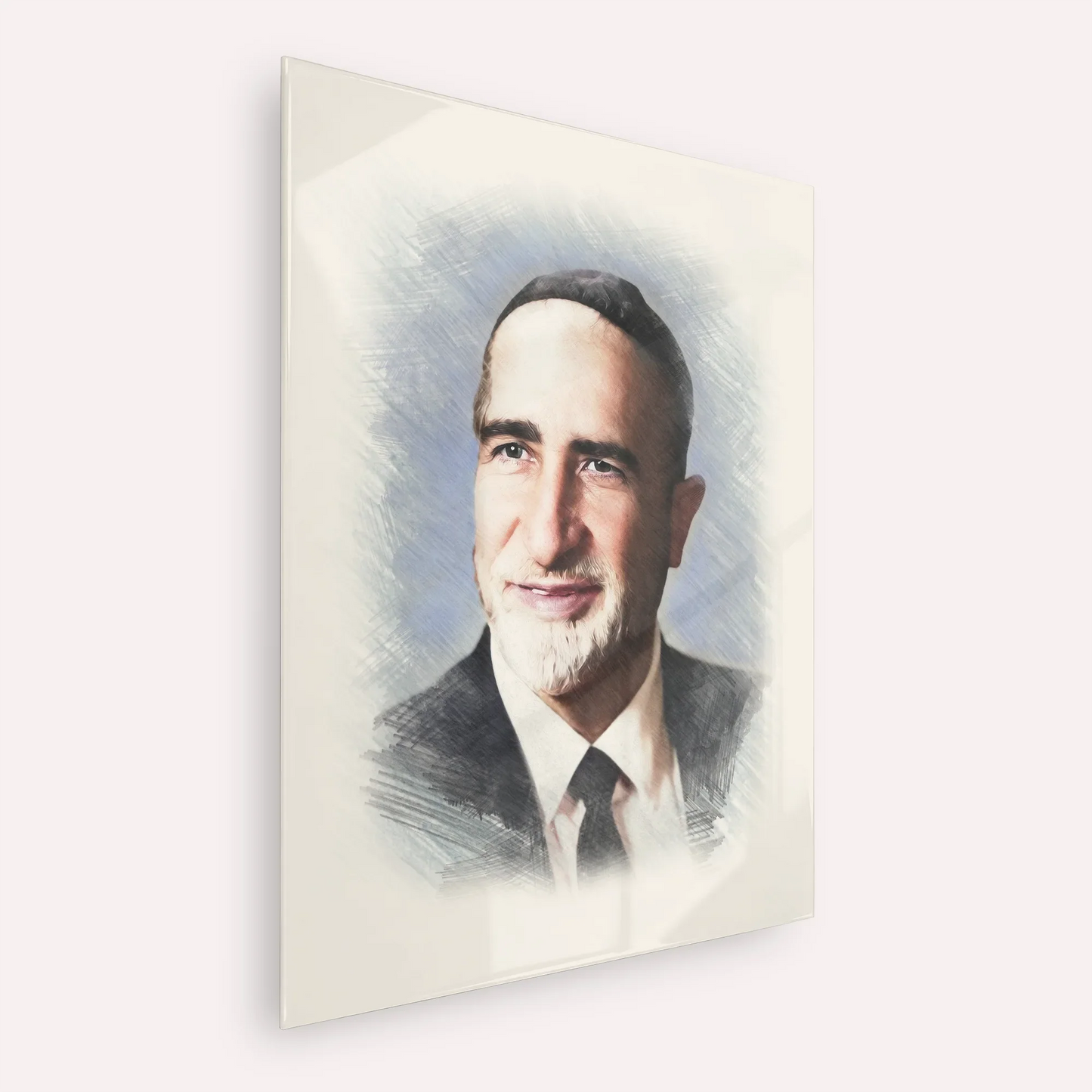 Rabbi Baruch Ben Haim – Acrylic Glass Vertical | Jewish Wall Art, Gedolim Pictures