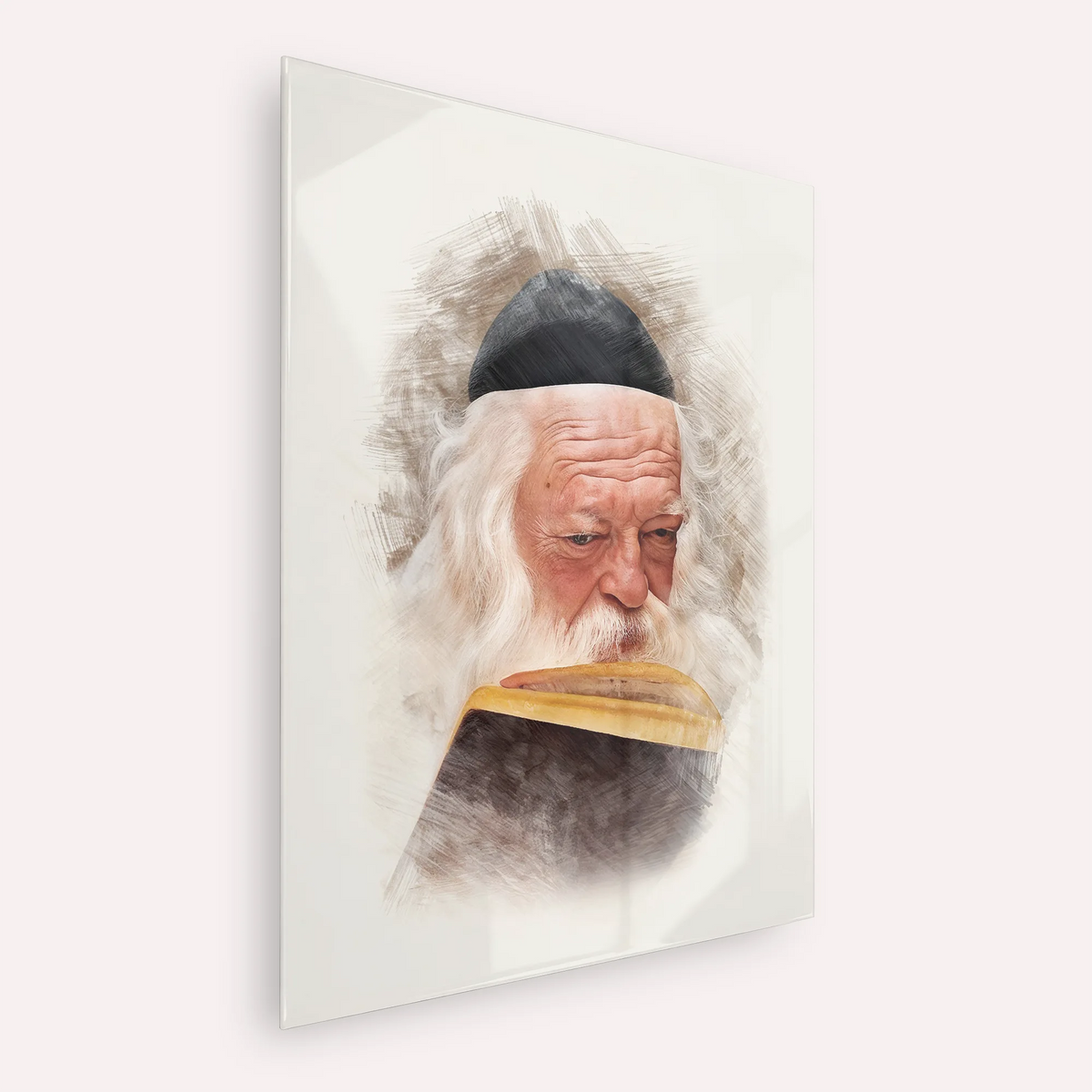 Rabbi Chaim Kanievsky – Acrylic Glass Vertical | Jewish Wall Art, Gedolim Pictures