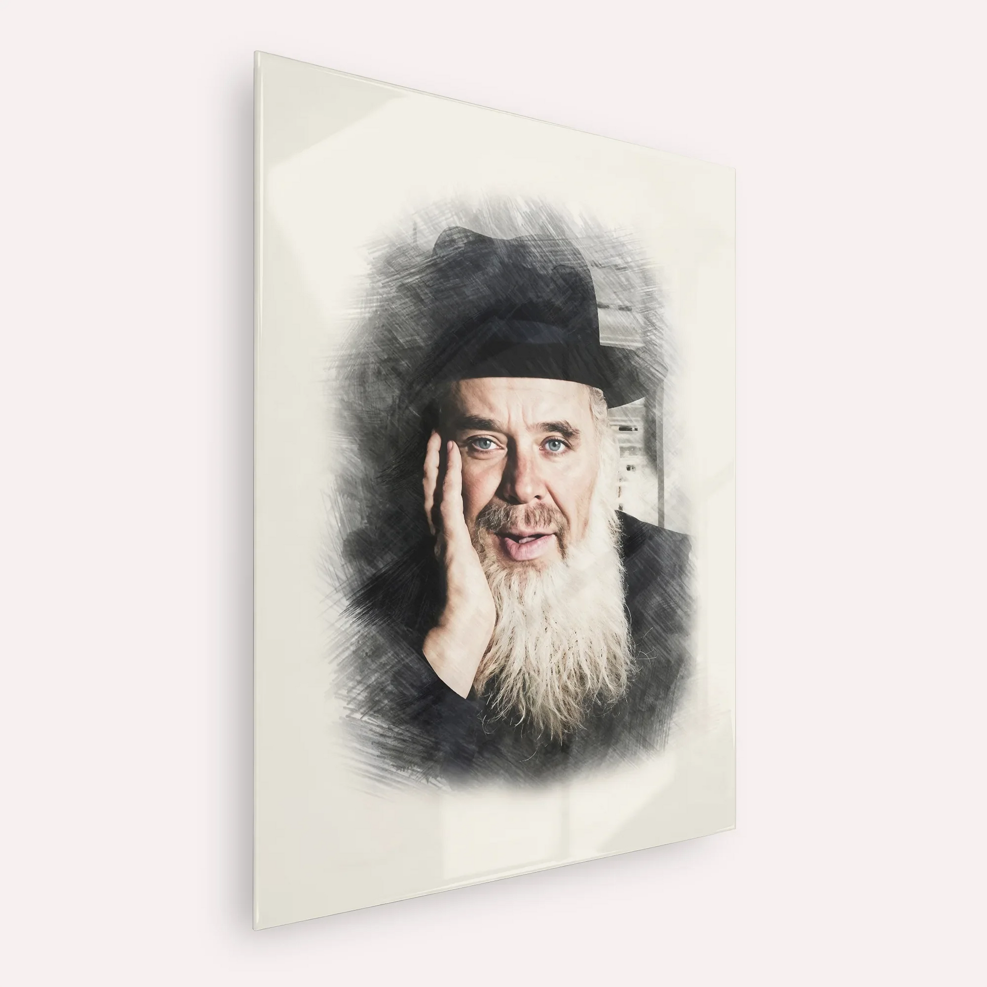 Rabbi Chaim Leib Shmuelevitz – Acrylic Glass Vertical | Jewish Wall Art, Gedolim Pictures