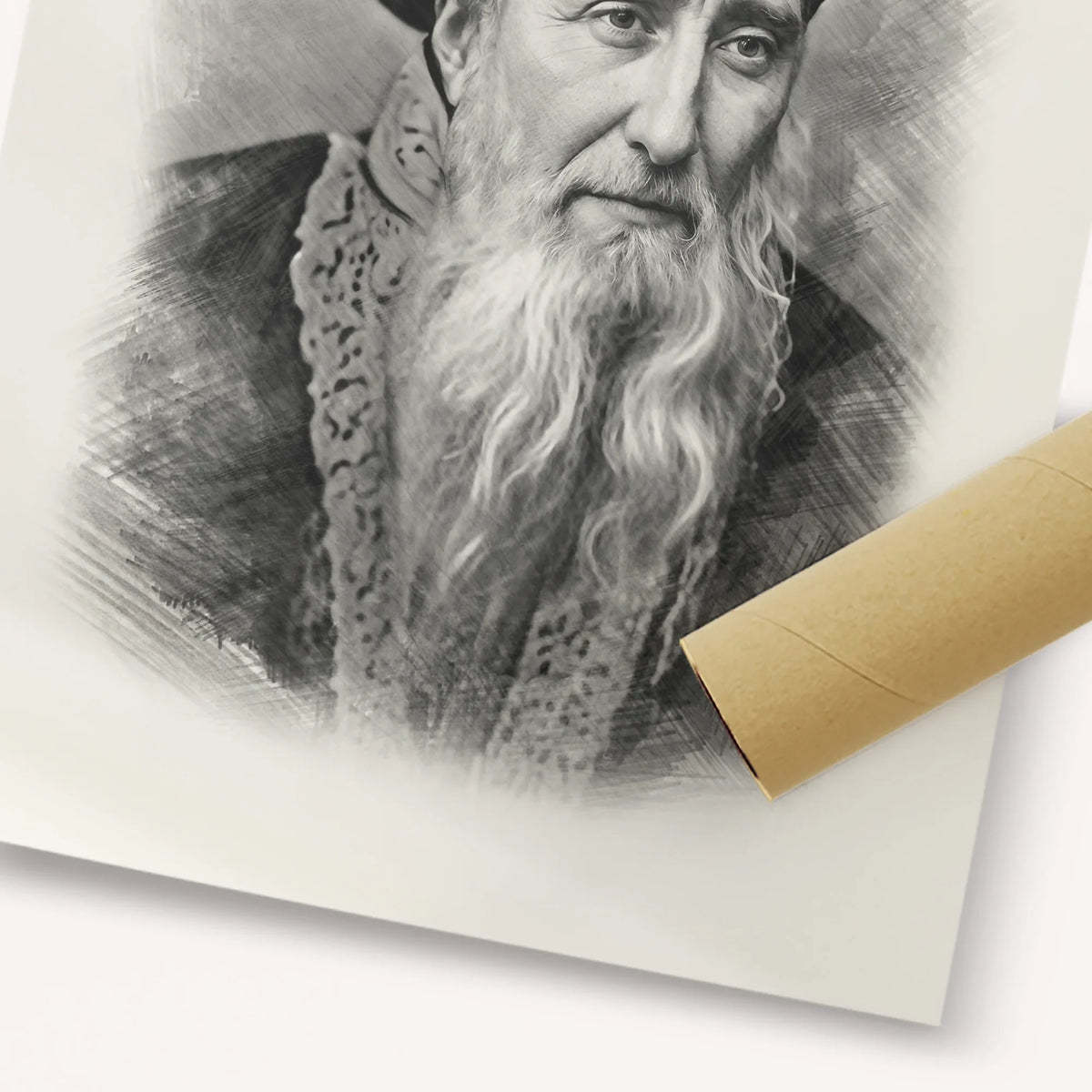 Rabbi Chaim Palagi – Black & White – Fine Art Print | Jewish Wall Art, Gedolim Pictures