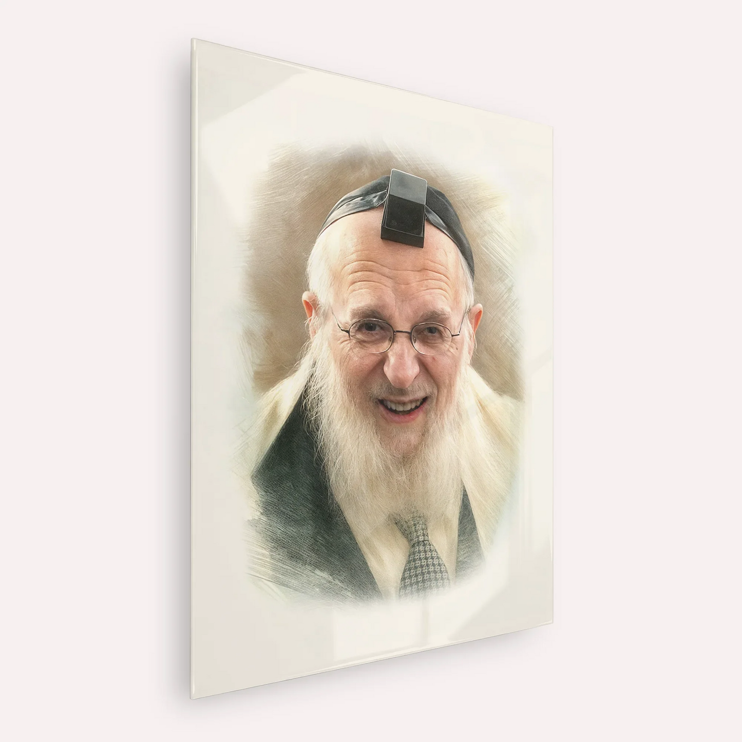 Rabbi Chaim Pinchas Scheinberg – Acrylic Glass Vertical | Jewish Wall Art, Gedolim Pictures