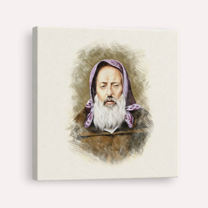 Rabbi Chaim Pinto – Canvas Square | Jewish Wall Art, Gedolim Pictures
