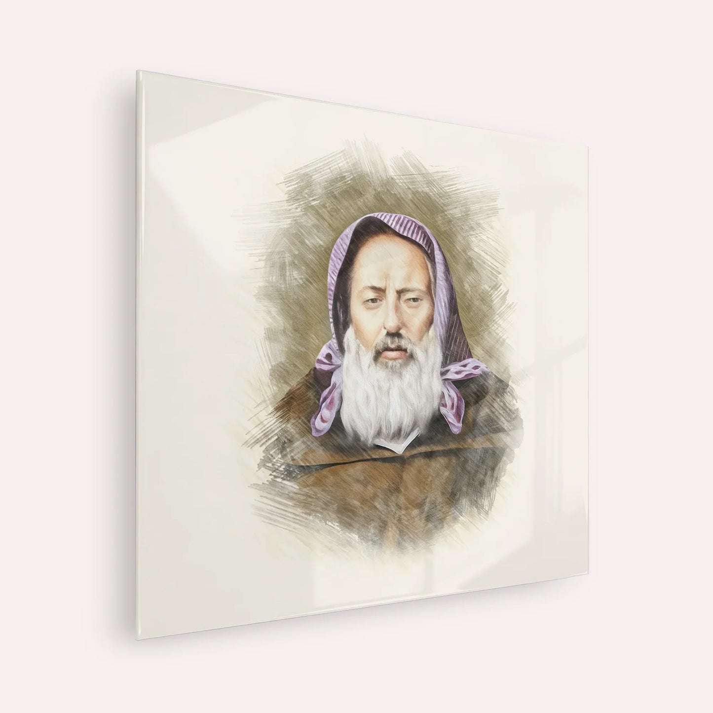 Rabbi Chaim Pinto – Acrylic Glass Square | Jewish Wall Art, Gedolim Pictures