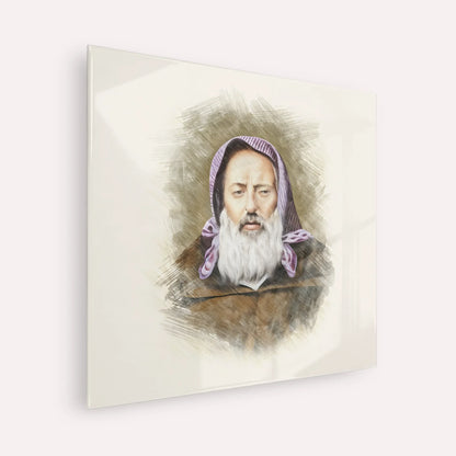 Rabbi Chaim Pinto – Acrylic Glass Square | Jewish Wall Art, Gedolim Pictures