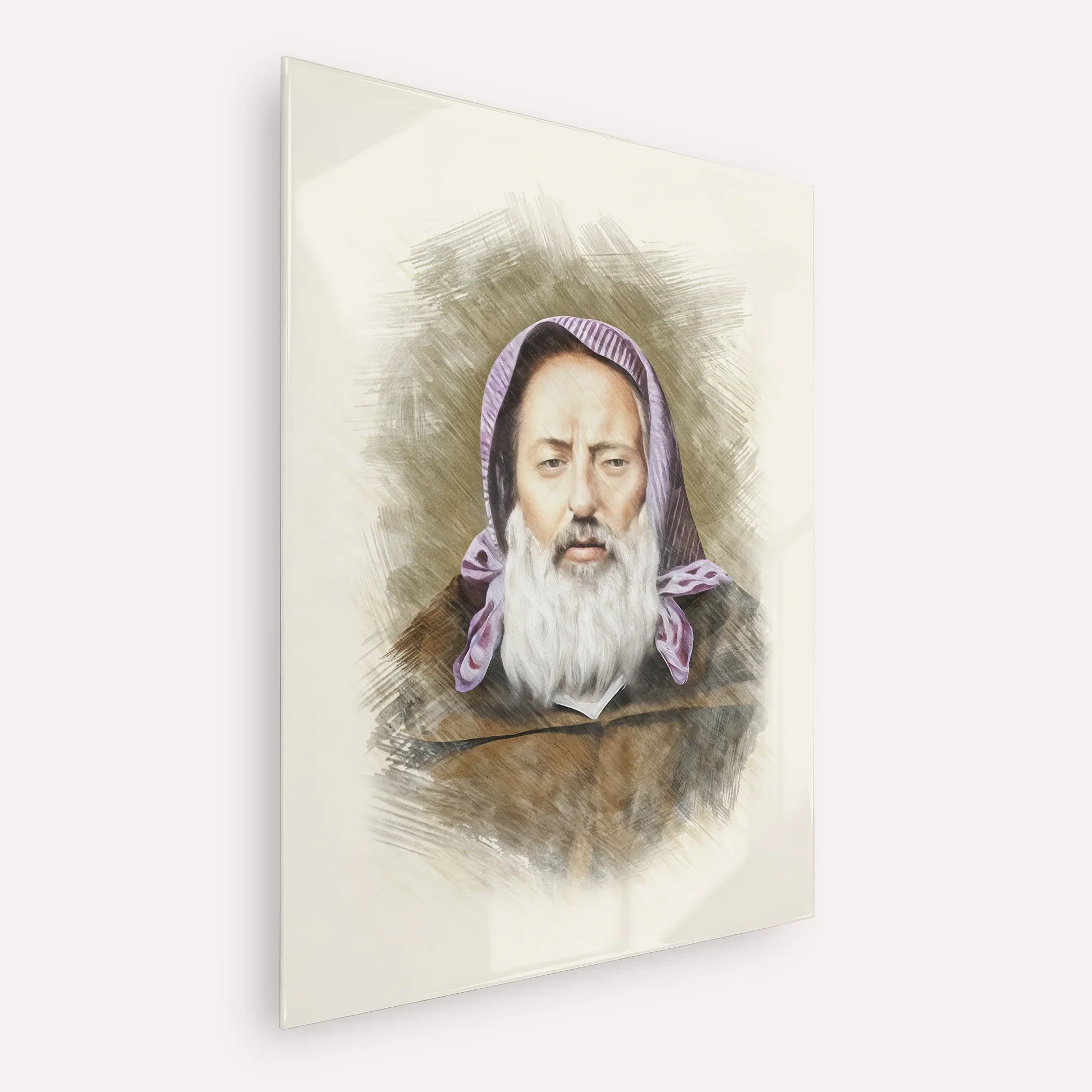 Rabbi Chaim Pinto – Acrylic Glass Vertical | Jewish Wall Art, Gedolim Pictures