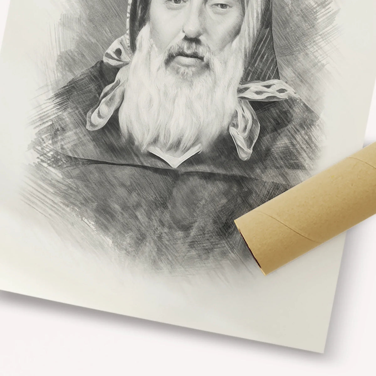 Rabbi Chaim Pinto – Black & White – Fine Art Print | Jewish Wall Art, Gedolim Pictures