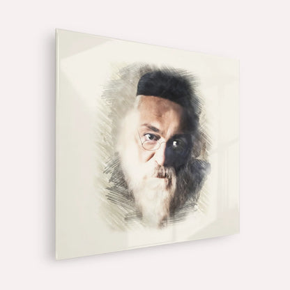 Rabbi Chaim Soloveitchik of Brisk – Acrylic Glass Square | Jewish Wall Art, Gedolim Pictures